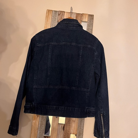 LOFT Dark Blue Denim Jacket XS petite - Picture 7 of 13
